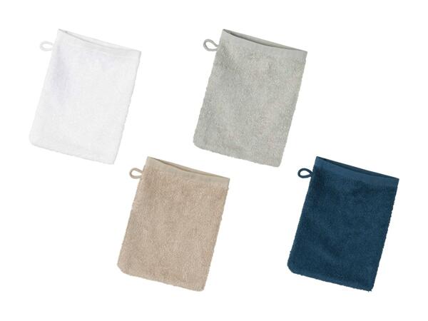 Gant de toilette éponge