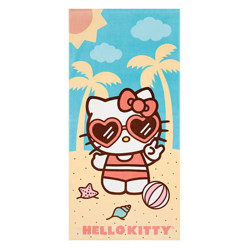 28" X 58" Kids Cotton Beach Towel - Hello Kitty