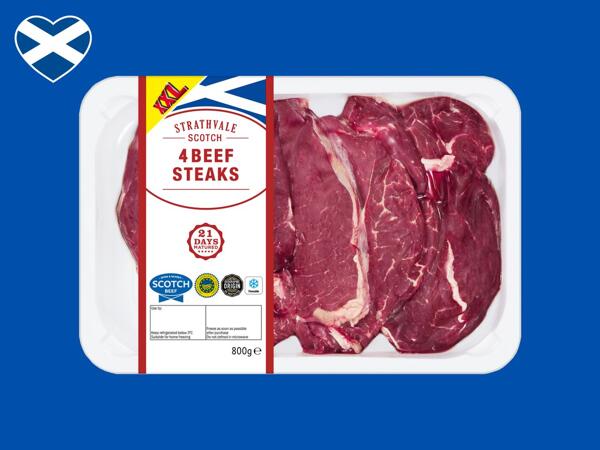 Birchwood 4 Scotch Beef Steaks