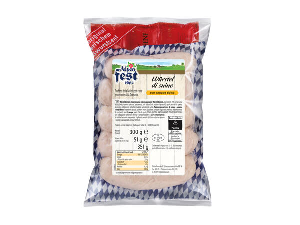 Traditional Bavarian White Sausages