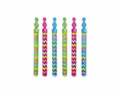Bee Happy 6-Pack Bubble Wands or 48-Piece Chalk