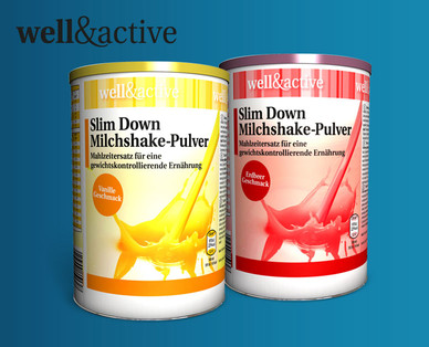 WELL&ACTIVE Slim Down Milchshake-Pulver