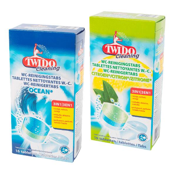 TWIDO CLEANING(R) 				Tablettes nettoyantes pour W.-C., 16 pcs