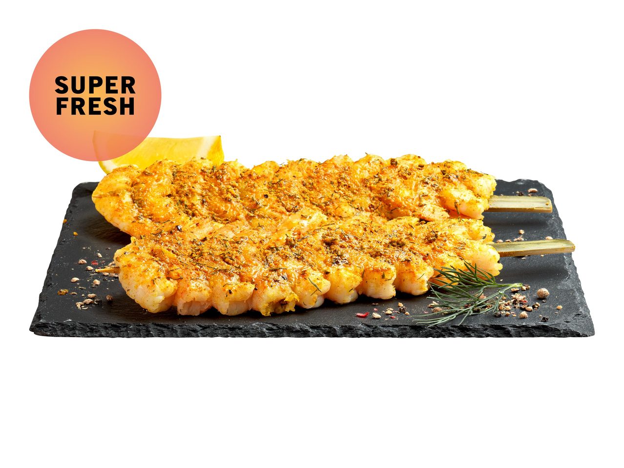 Brochettes de crevettes