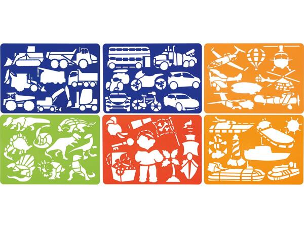 Stencil set, 6 pieces