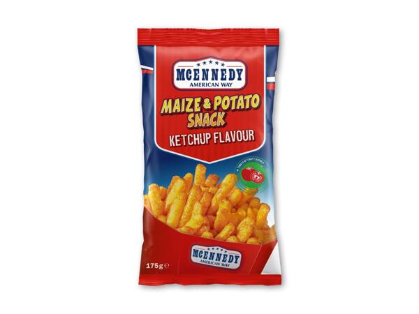 Majs- og kartoffelsnack