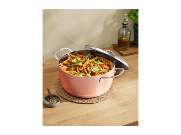 Silvercrest 24cm Copper Stockpot & Lid