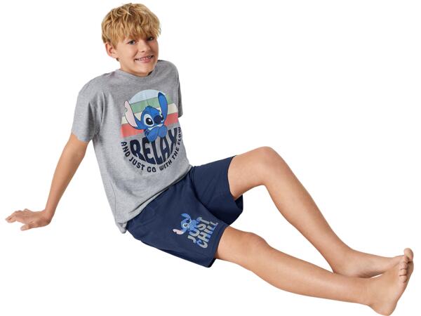 Boy's short pyjama set "Mickey Mouse, Marvel, Stitch"