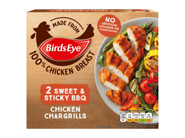 Birds Eye 2 Sweet & Sticky BBQ Chicken Chargrills