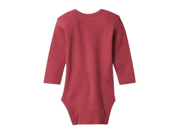 Lupilu Pink Baby Long-Sleeve Bodysuits - 3 Pack
