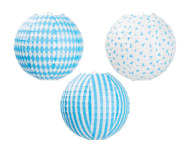 Party Decorations - Ball Lanterns 3pk