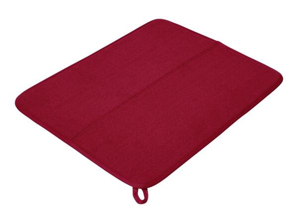 W5 Red Dish Drying Mat