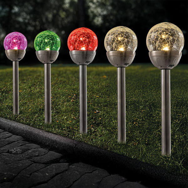 LED-Solar-Leuchten 5er-Set