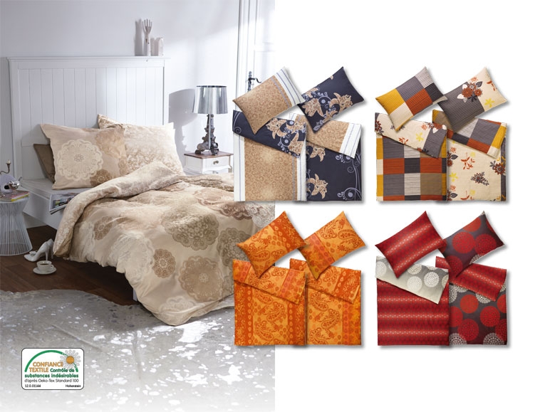 Parure de lit double face en satin