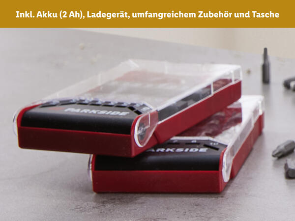 Akku-Bohrschrauber-Set, 12 V
