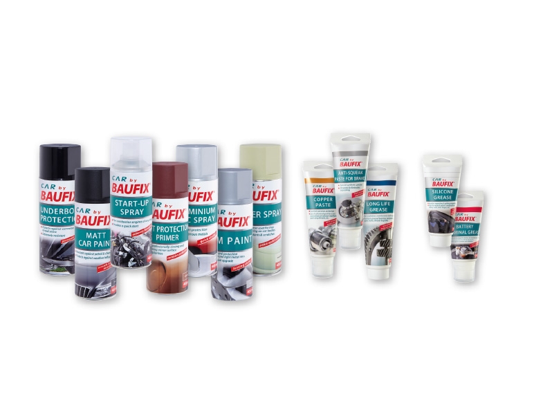 Baufix Assorted Car Maintenance Sprays or Pastes