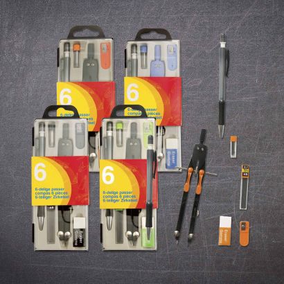 Compas avec accessoires