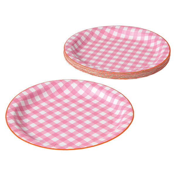 KIRKTON HOUSE Summer Spritz Plates - Pink Check