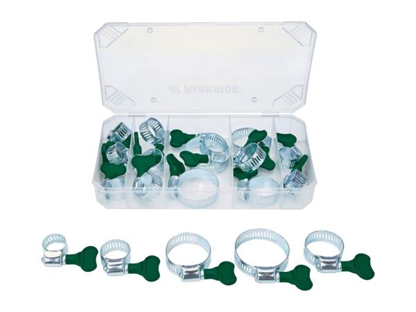 Parkside Assorted Wing Screw Hose Clips - 19 Pieces