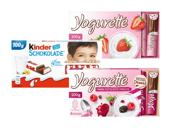 Schokolade/Yogurette