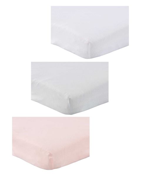 Bedside Crib Fitted Sheet 2 Pack