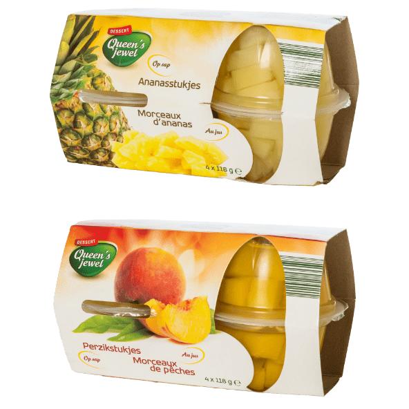 Fruitblokjes op sap, 4-pack