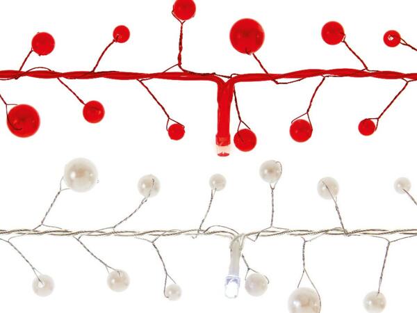 Premier 1.8M Red/White Berry LED Garland