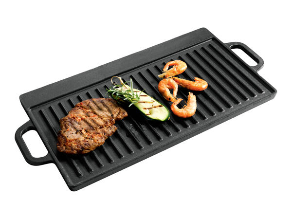 Grillmeister Cast Iron Griddle / Grill Pan