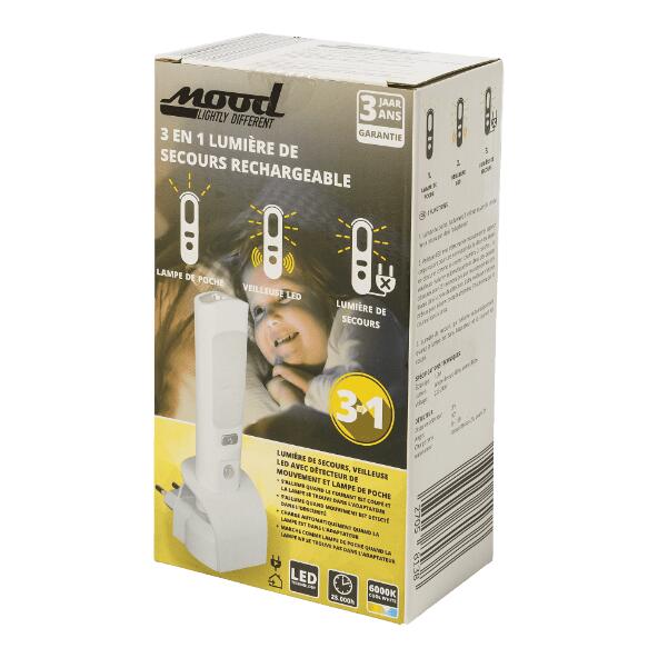 Lampe de secours rechargeable