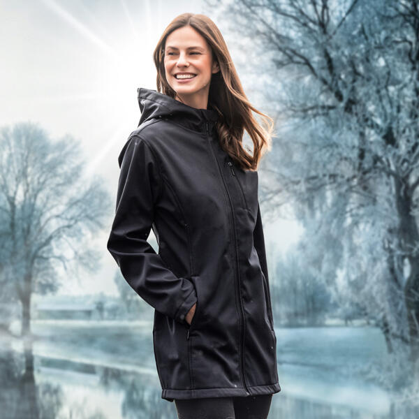 Modischer Softshell-Mantel