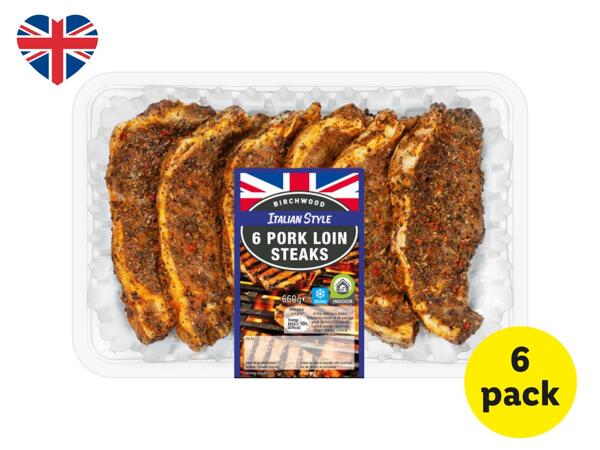 Birchwood 6 Italian-Style British Pork Loin Steaks