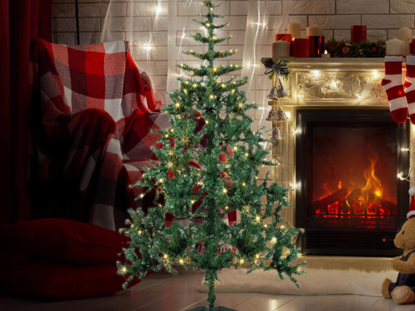 6FT Pre Lit Cedar Christmas Tree