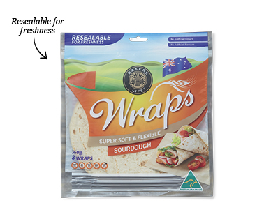 FLAVOURED WRAPS 8PK/360G