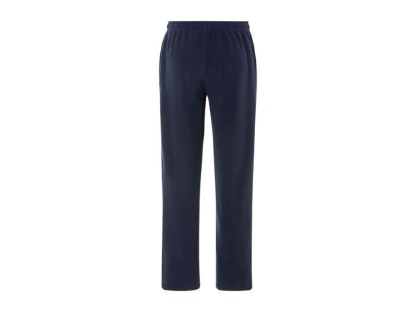 Livergy Men's Fleece Tracksuit - 2 Piece Set Dark Blue