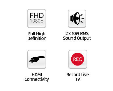 40" Full HD Television with Built-in Soundbar