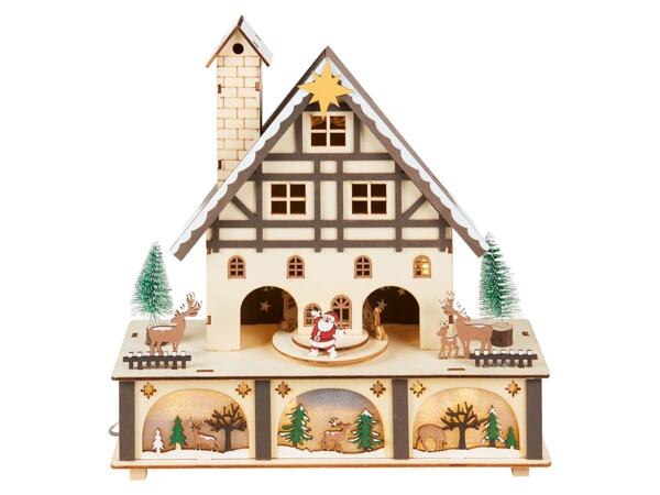 LED Wooden Animated Christmas Scene