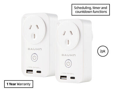Smart Wi Fi Plugs 2pk