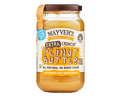 Mayver's Extra Crunchy Peanut Butter 375g