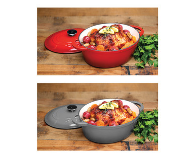 Crofton Cast Iron 4.6-Quart French Oven