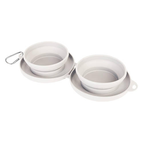 Collapsible Pet Travel Bowl - Cream