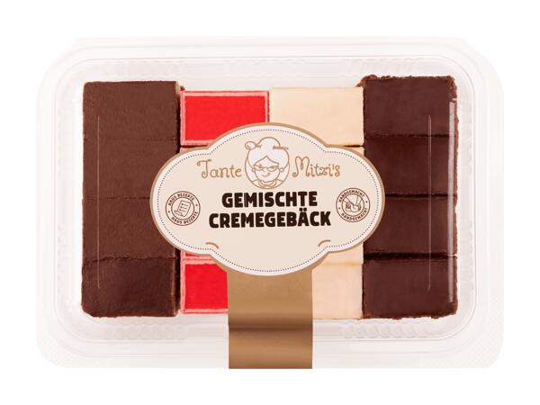 Gemischte Cremegebäck