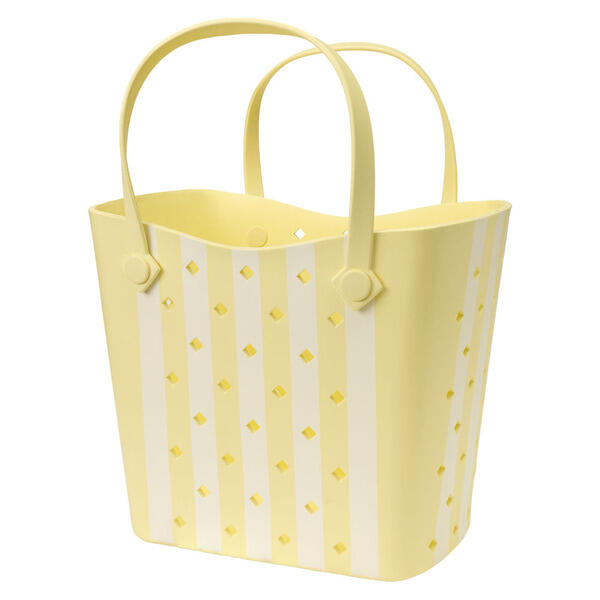 LIVE IN STYLE Yellow Stripes Haul It All Tote