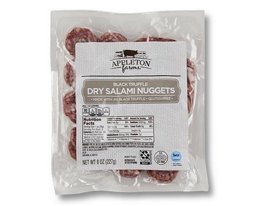 Appleton Farms 
 Black Truffle or Fennel Bite-Size Salami