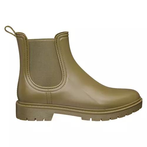 Ladies Chelsea Rain Boots - Olive, 8