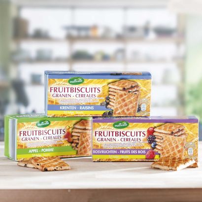 Biscuits aux fruits, pack de 9