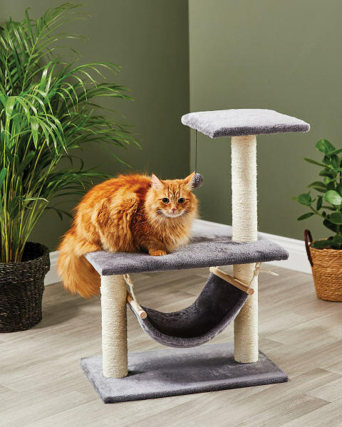 Grey Platform Cat Scratcher