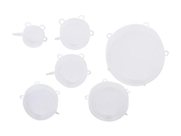Couvercles flexibles en silicone, 12 pièces