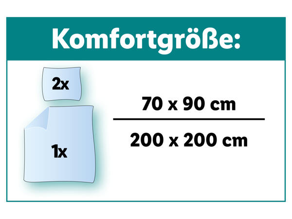 „Washed Cotton"-Bettwäsche Komfortgröße