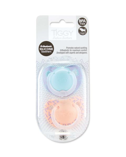 Blue/Orange 6-18 Soothers