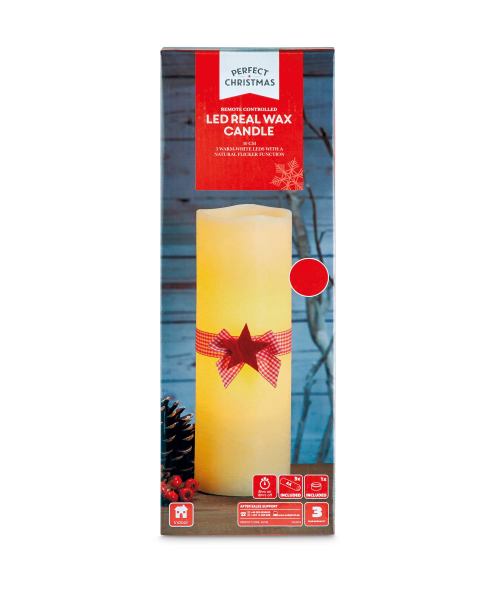 30cm LED Real Wax Star Candle